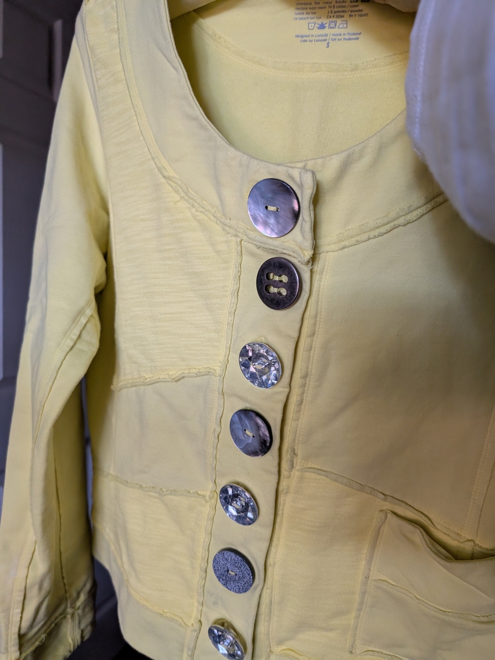 Neon Buddha Button-Front Jacket